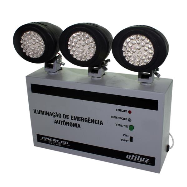 Luminária de Emergência Utiluz VEM-3X30 Leds 33600 33600