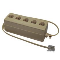 Multiplicador de Linha RJ11 5 Fêmeas X 1 Macho 6P4C    24614 24614 