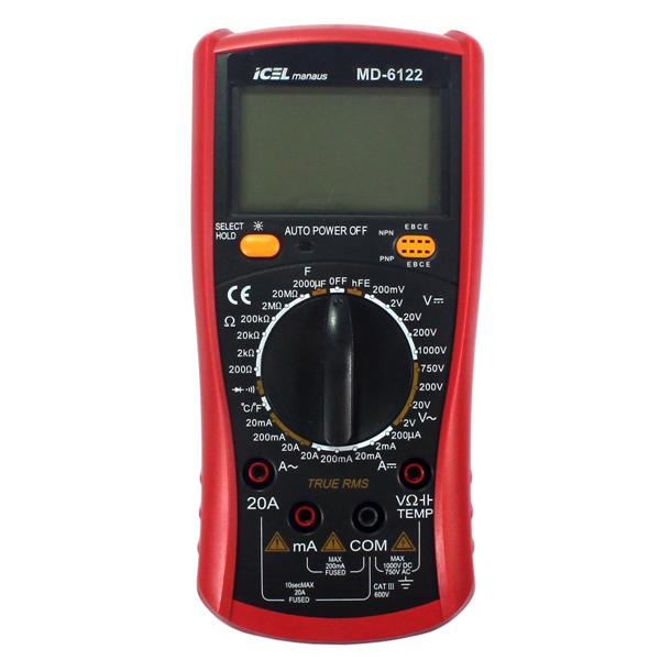 Multímetro Digital Icel MD-6122 31813 31813