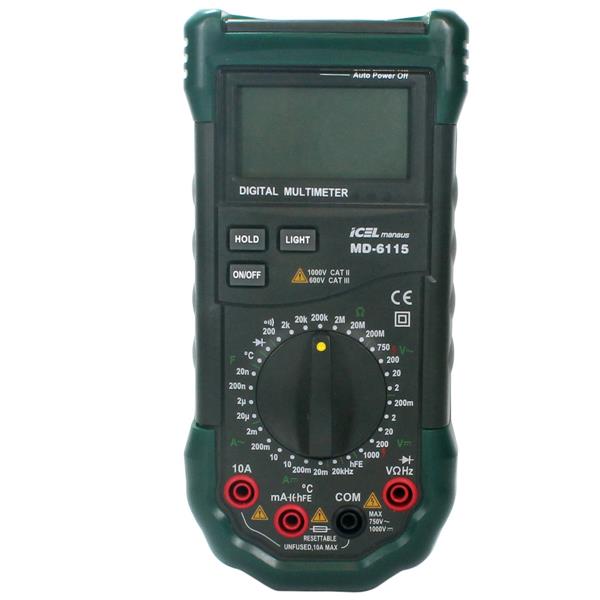 Multímetro Digital Icel MD-6115 25607 25607