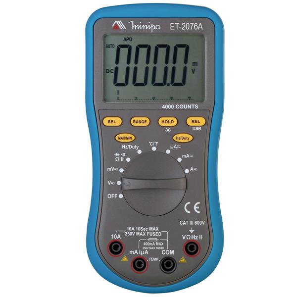 Multímetro Digital Minipa ET-2076A 24666 24666