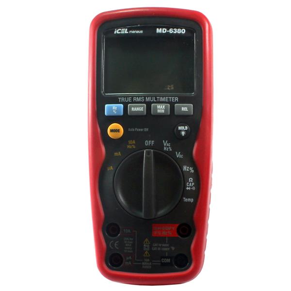 Multímetro Digital Icel MD-6380 25380 25380
