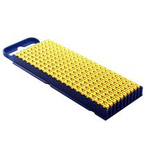 Marcador de Cabo de Encaixe 1,5 a 2,5mm Hellermann W2 Número "1" Amarelo cartela com 200 peças 33244 33244