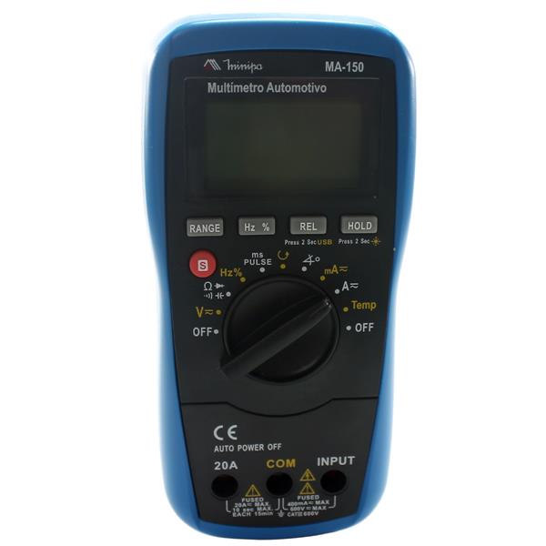 Multímetro Digital Automotivo Minipa MA-150 34482 34482