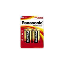 Pilha Alcalina D Panasonic LR20XAB/2B cartela com 2 unidades 13542 13542 
