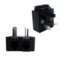 Pino Adaptador Macho Telebras X 2 RJ11 Fêmea  19710 19710