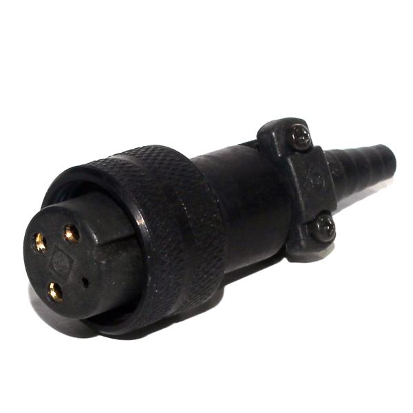 Conector Circular Fêmea 3 Vias M16 para Cabo PA/P3P 5547 5547