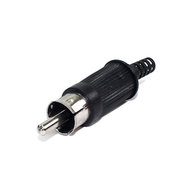 Plug Preto RCA com Rabicho 31532 31532