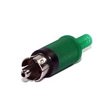 Plug RCA Verde com Rabicho  32470 32470 