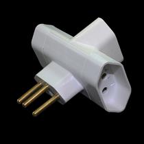 Adaptador Benjamin T (2P+T) 10A 250V Branco Daneva DN1677 32475 32475