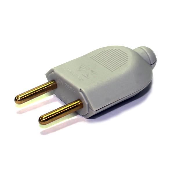 Plugue 2P 10A 250V Cinza Pezzi 1.011-3 27915 27915