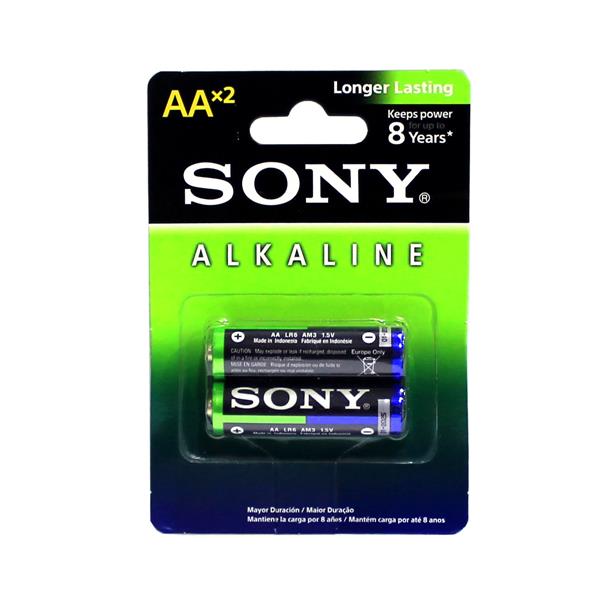 Pilha Alcalina AA Sony LR6 cartela com 2 unidades 27981 27981