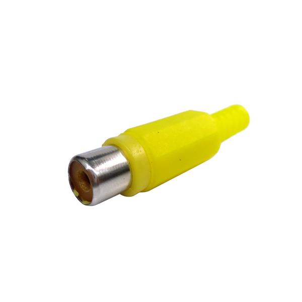 Plug RCA Fêmea Amarelo com Rabicho 30648 30648