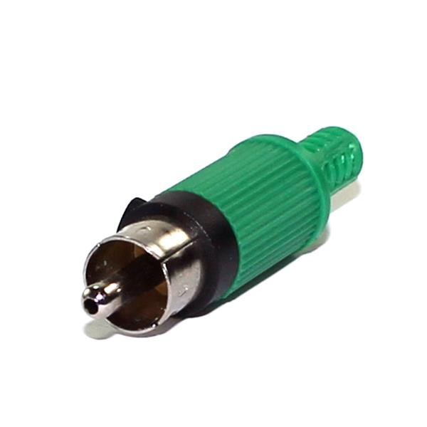 Plug RCA Verde com Rabicho 33357 33357
