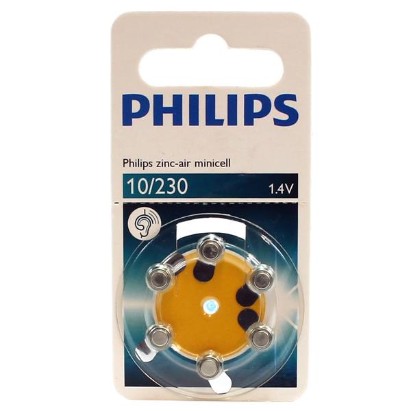 Bateria Auditiva 1,4V Philips ZA10B6A  cartela com 6 unidades 33062 33062