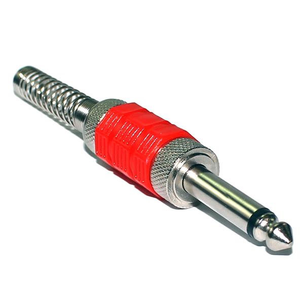 Plug Vermelho com Mola P10 Mono  33105 33105