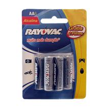 Pilha Alcalina AA Rayovac LR6 cartela com 4+2 unidades 33558 33558 