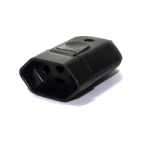 Plugue Fêmea (2P+T) 10A 250V PretoTramontina 57403/053 34590 34590