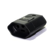 Plugue Fêmea (2P+T) 10A 250V PretoTramontina 57403/053 34590 34590 