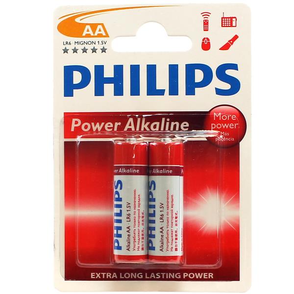 Pilha Alcalina AA Philips LR6P2B/97 cartela com 2 unidades 33014 33014