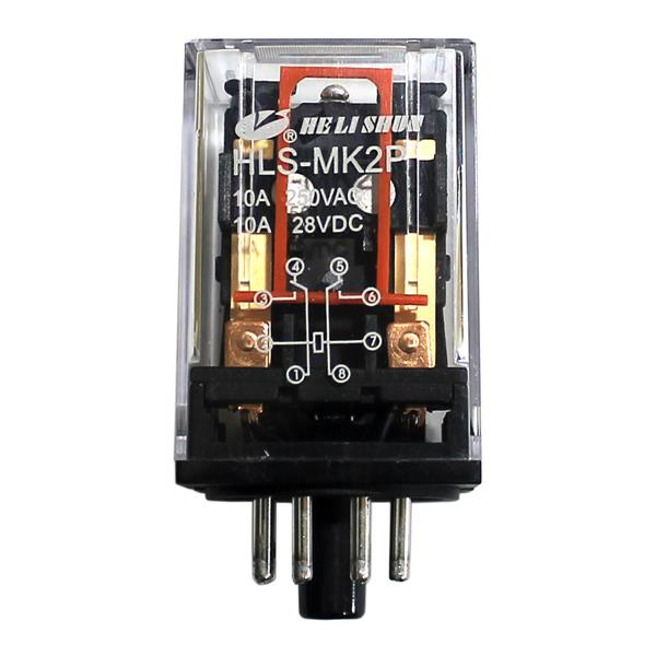 Relé Industrial Helishun HLS-MK2P-DC24V-C-S 24515 24515