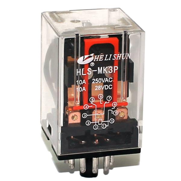 Relé Industrial Helishun HLS-MK3P-DC12V 24518 24518