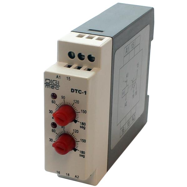 Relé de Tempo 220V Digimec DTC-1 180 segundos 24484 24484