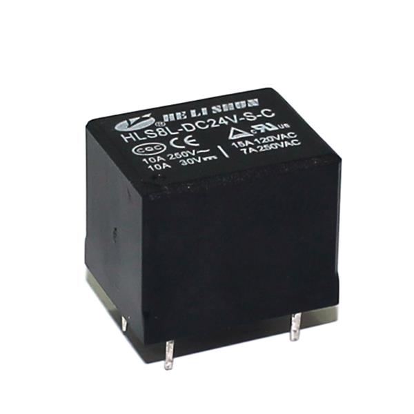 Relé Miniatura Helishun HLS8L-DC24V-S-C 24507 24507