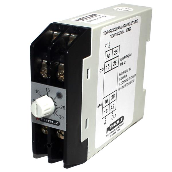 Temporizador 220VAC Tholz TEA073N 30 Segundos 25306 25306