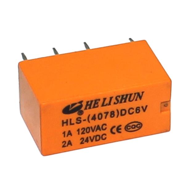 Relé Miniatura Helishun  HLS-4078-DC6V 25051 25051