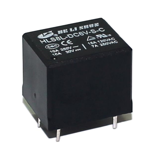 Relé Miniatura Helishun HLS8L-DC6V-S-C 25054 25054