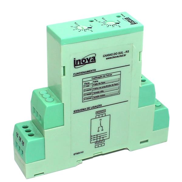 Relé Falta de Fase 380V Inova INV-9303 25490 25490