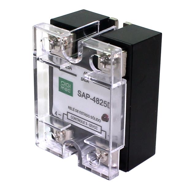 Relé de Estado Sólido 3-32VCC/480VCA 25A Digimec SAP-4825D  24795 24795