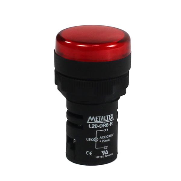 Sinaleiro LED 48V Metaltex L20-AR8-R 30768 30768
