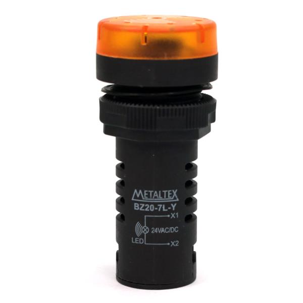 Sinalizador Sonoro e Iluminado Metaltex BZ20-7L-Y 29816 29816