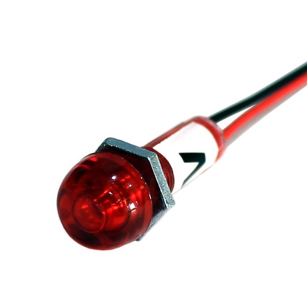 Sinaleiro Miniatura com Rabicho 24V Vermelho SN-2412 28441 28441