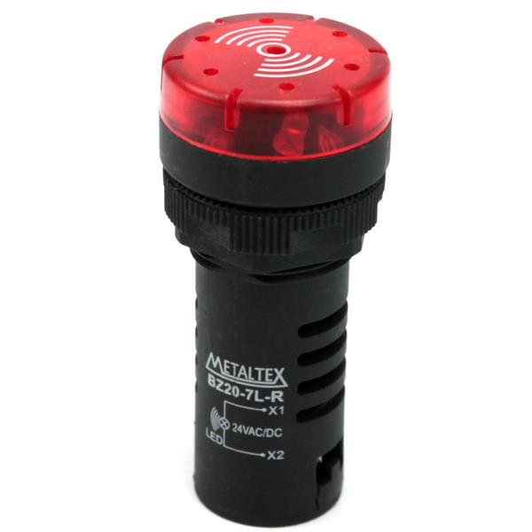Sinalizador Sonoro e Iluminado Metaltex BZ20-7L-R 29812 29812