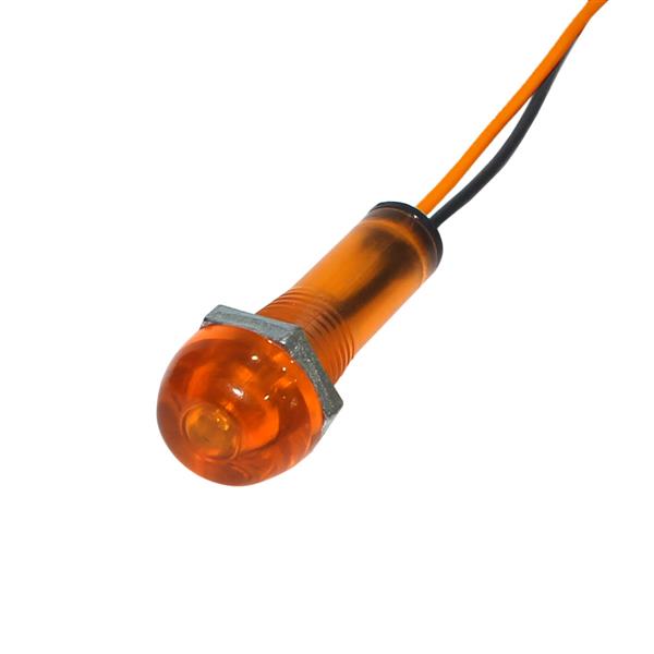 Sinaleiro Miniatura com Rabicho 12V Amarelo SN-1222 30344 30344