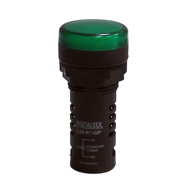 Sinaleiro LED 24V Metaltex L20-AR7-GP 30596 30596