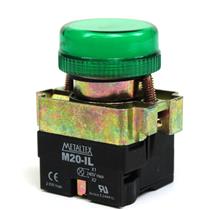 Sinaleiro LED 220V Metaltex M20PR-G 30602 30602 