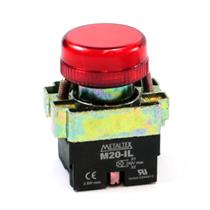 Sinaleiro LED 220V Metaltex M20PR-R 30603 30603