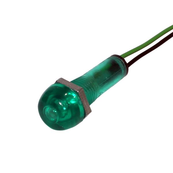 Sinaleiro Miniatura com Rabicho 24V Verde SN-2432 30340 30340