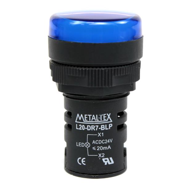 Sinaleiro LED 24V Metaltex L20-AR7-BLP 33963 33963