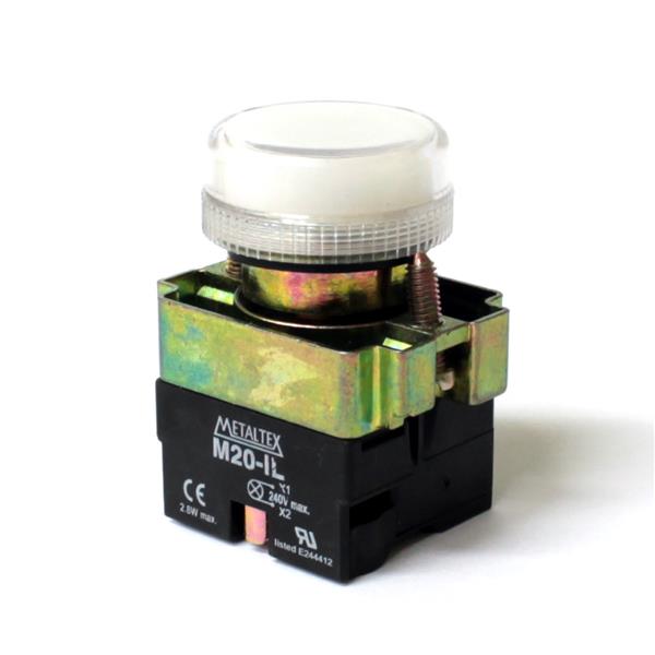 Sinaleiro LED 220V Metaltex M20PR-W 34530 34530