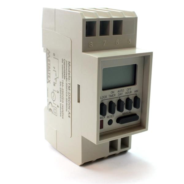 Programador Horário Digital 220VCA Metaltex TM-DSDINA4 5829 5829