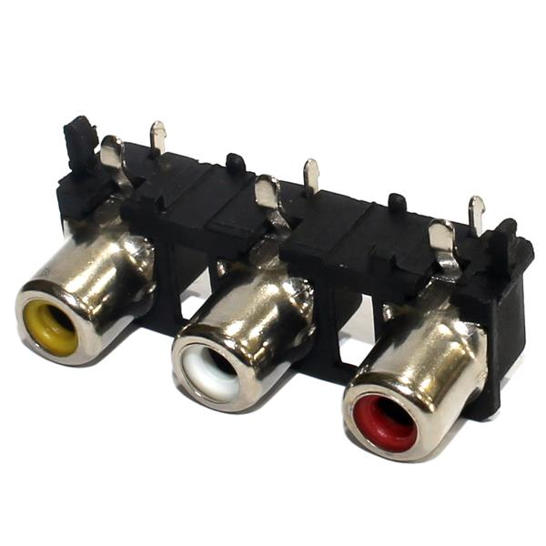 Tomada RCA 3 Vias para Placa 2322 2322