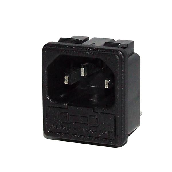 Tomada para Painel IEC Macho com Suporte para Fusível AS-08/3 31804 31804