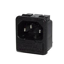 Tomada para Painel IEC Macho com Suporte para Fusível AS-08/3 31804 31804