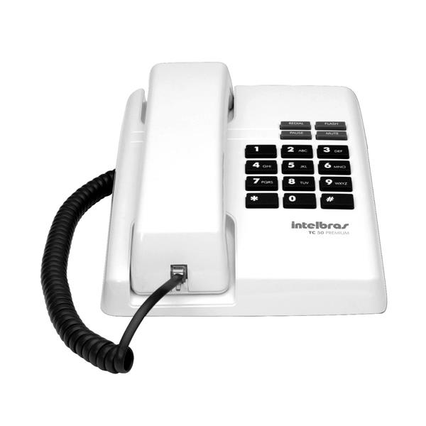 Telefone com Fio Intelbras TC-50 Premium Cinza Ártico 29920 29920