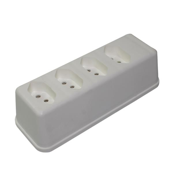 Barra de Tomadas 4 Saídas Branca 2380-1 29995 29995